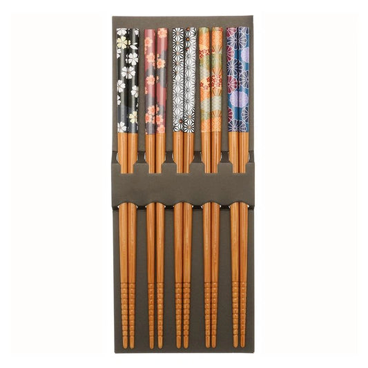 Bamboo Chopsticks Set of 5 (Seasons Of Nature)