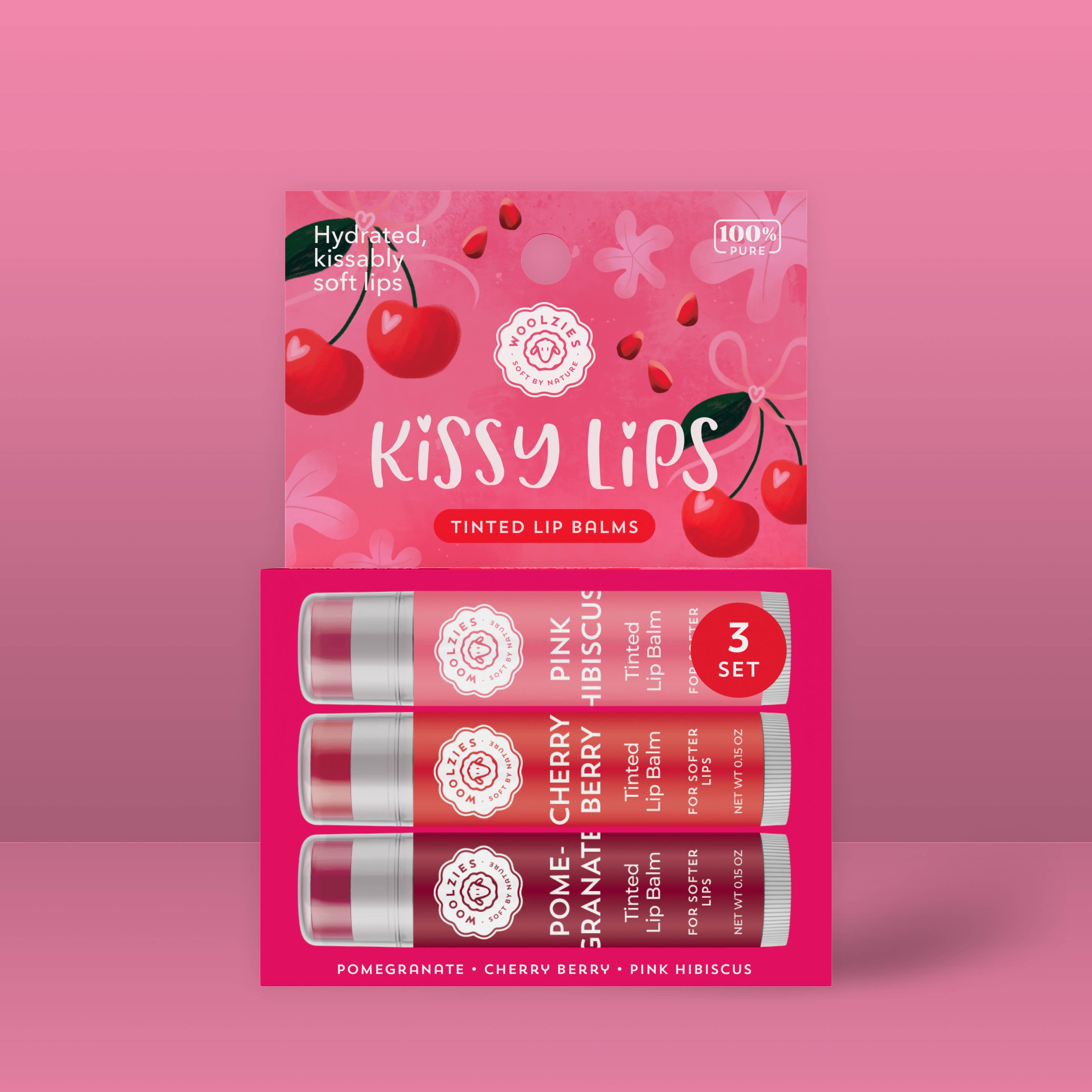 NEW Kissy Lips Tinted Lip Balm Trio