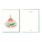 Longevity Peach 寿桃蛋糕 Birthday Card