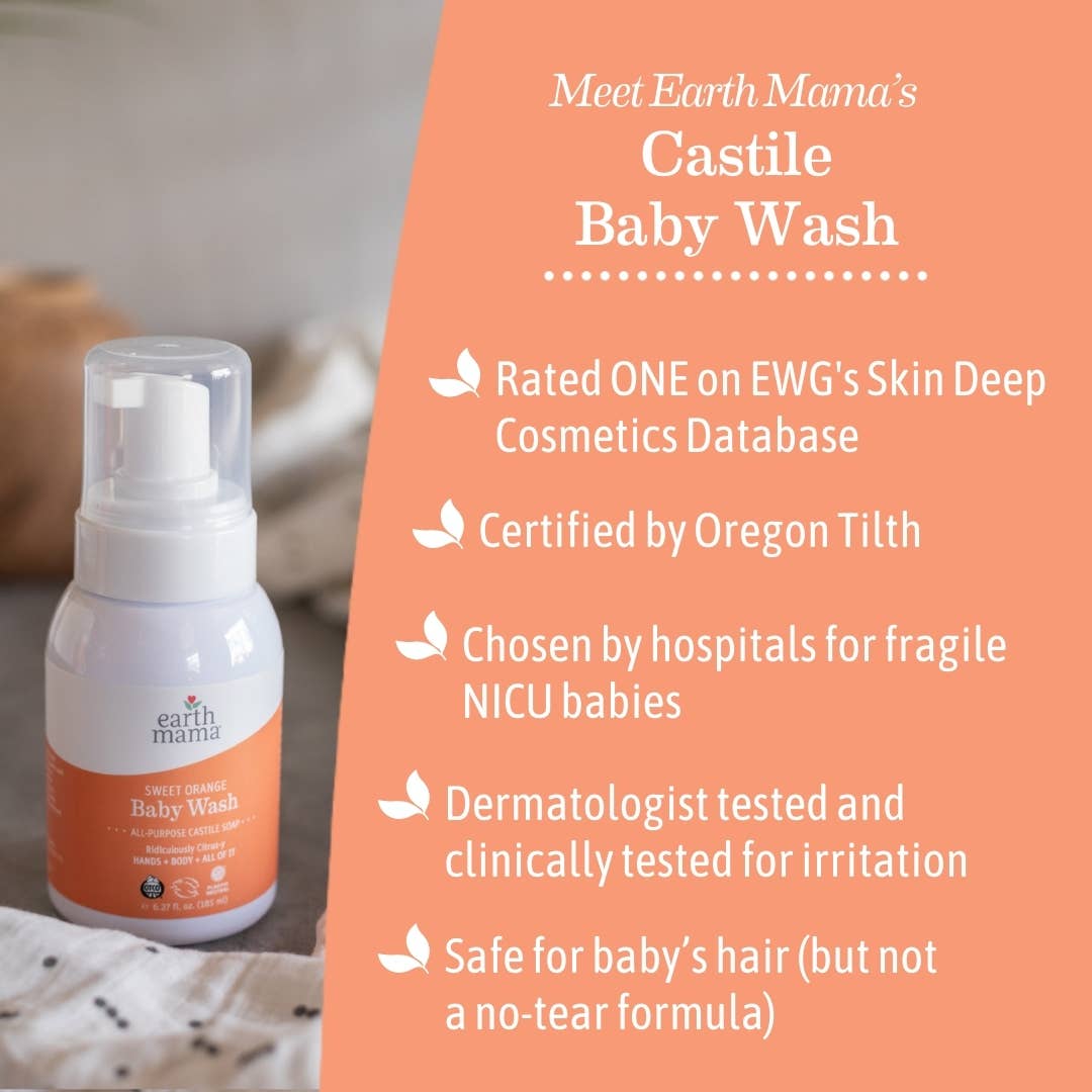 Earth Mama Organics Sweet Orange Baby Wash