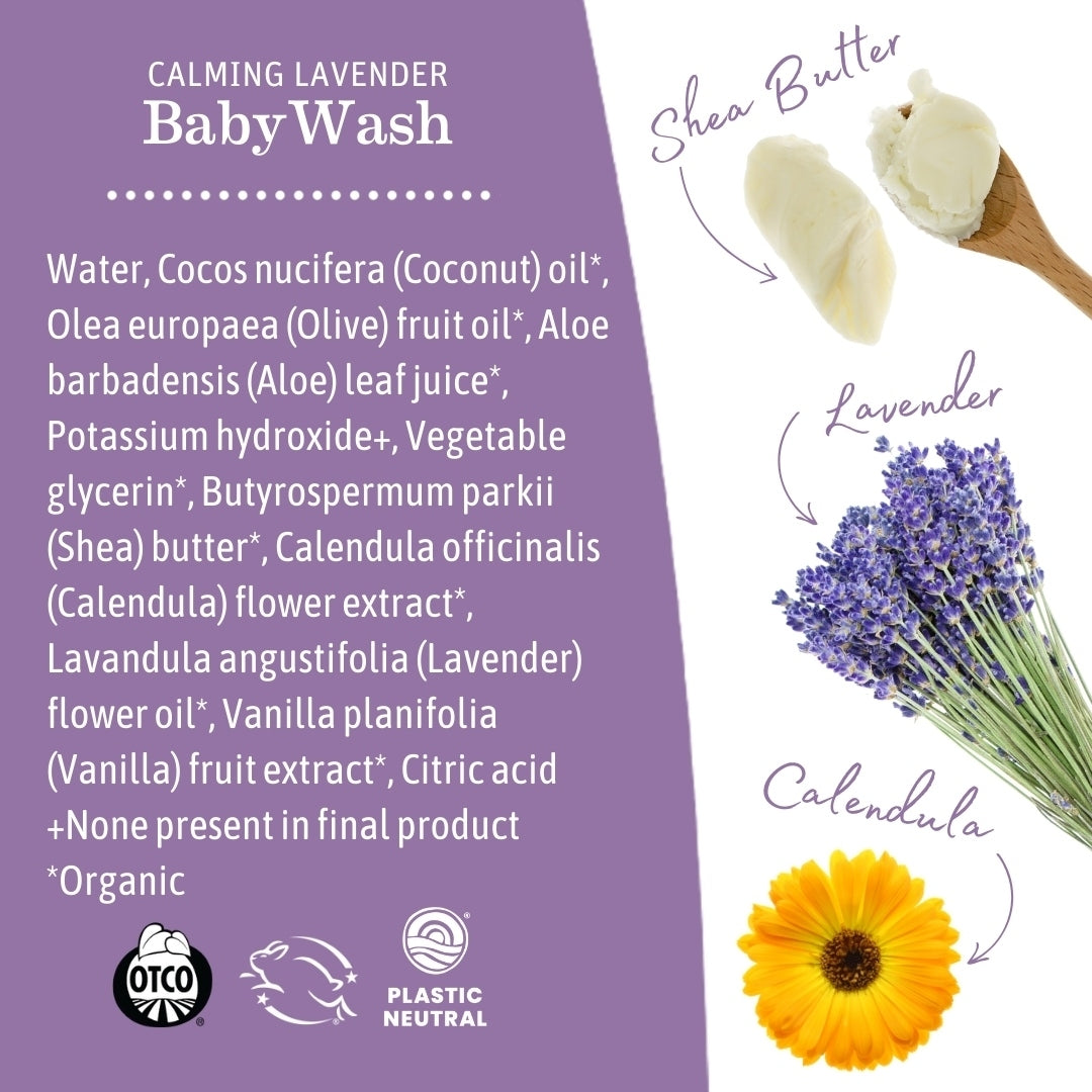 Earth Mama Organics Calming Lavender Castile Baby Wash