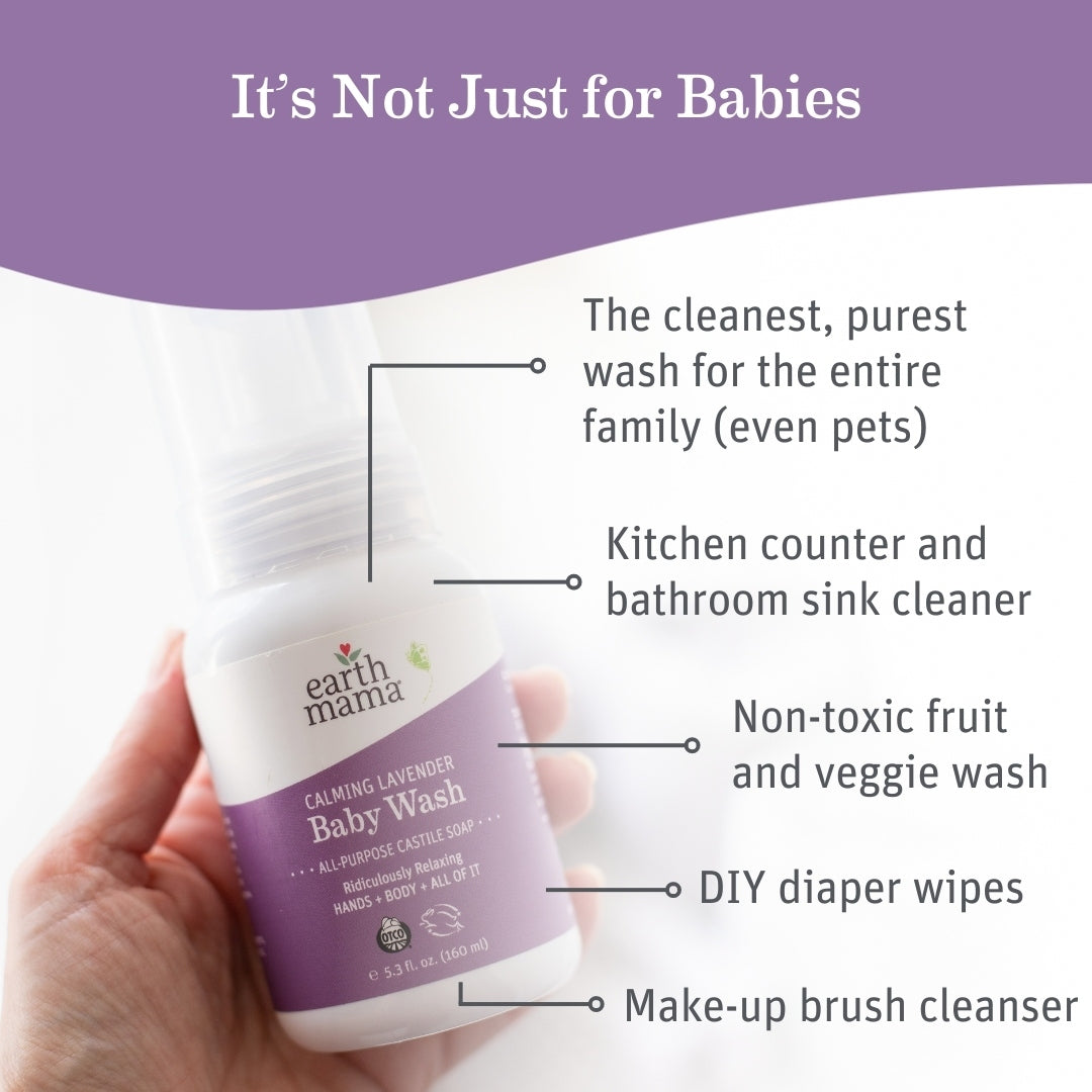 Earth Mama Organics Calming Lavender Castile Baby Wash