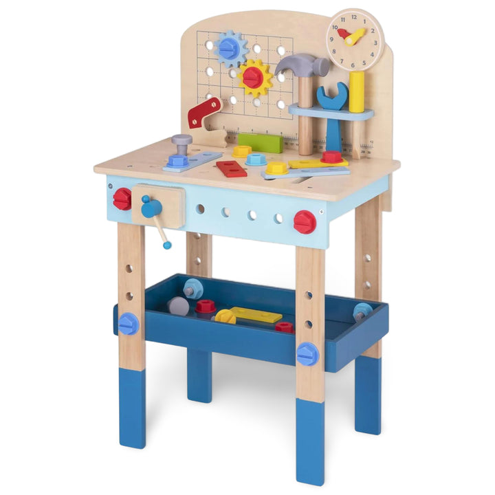 Toysters Wooden Workbench With Tools