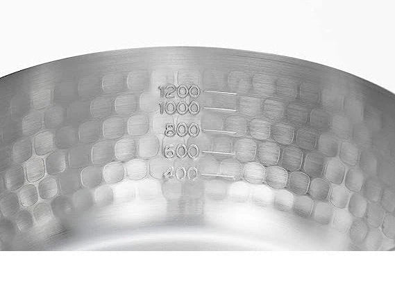 Yukihira Stainless  Snow Flat Pot,18cm
