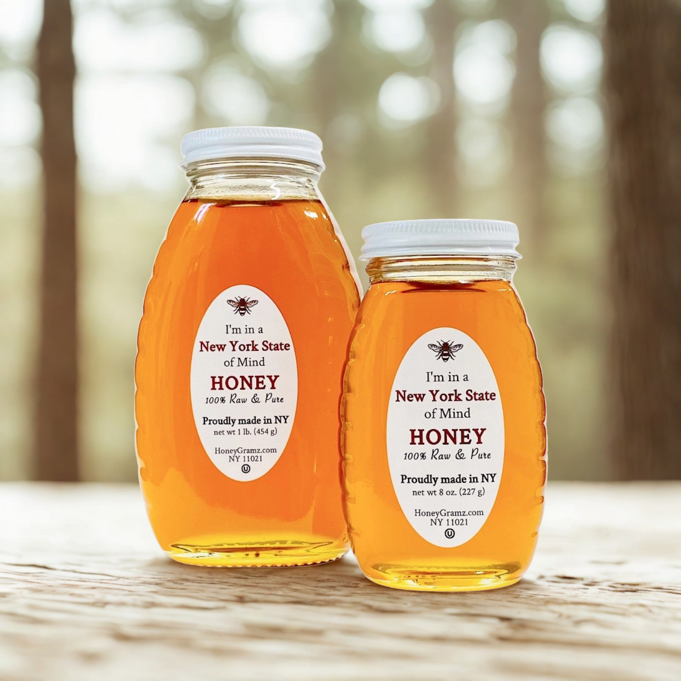 Pure unprocessed honey from local NY wildflowers