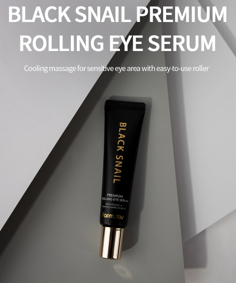 FARMSTAY Black Snail Premium Rolling Eye Serum