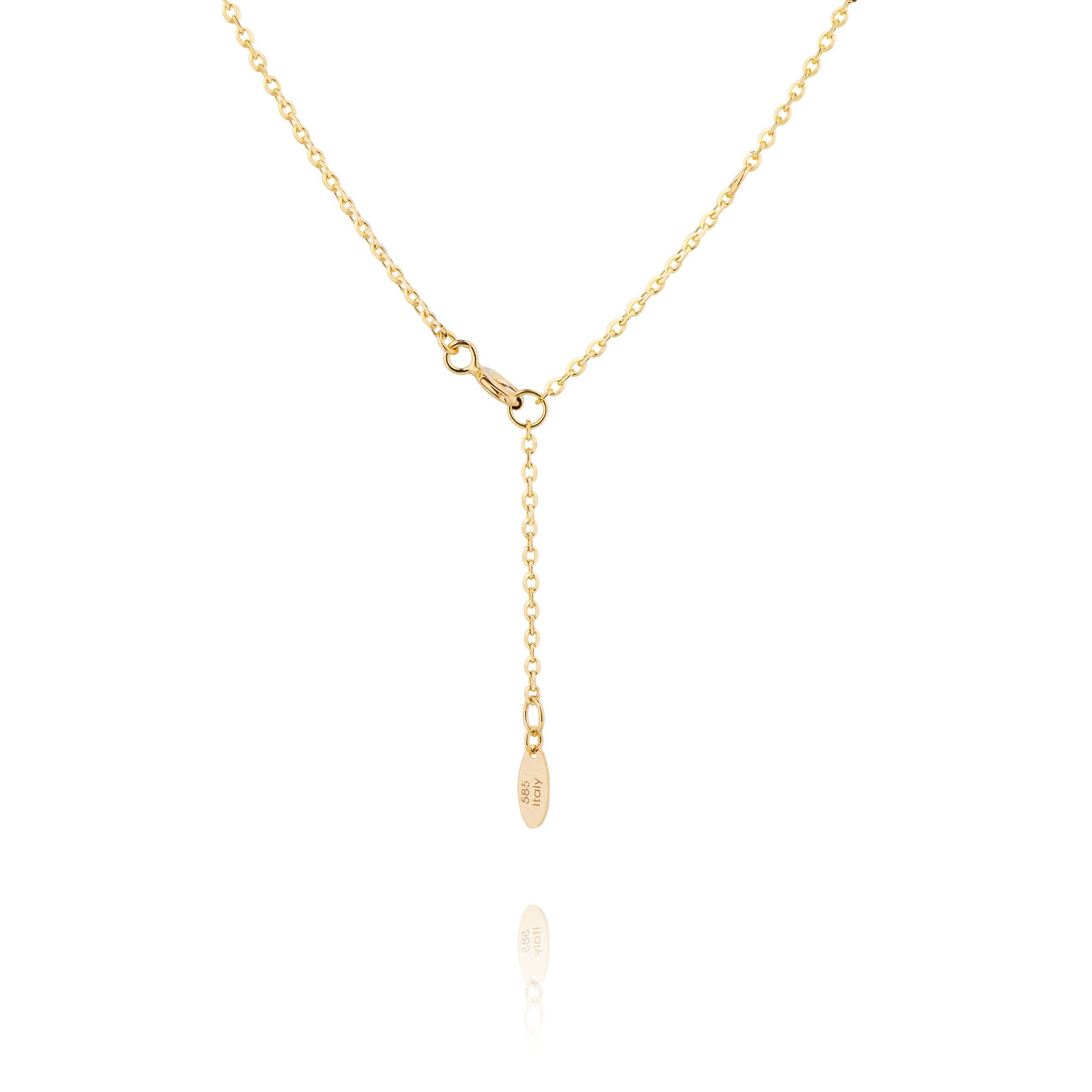 Diamond Cut Cable Chain 14kt Yellow Gold Clasp - Shen Yun Collections