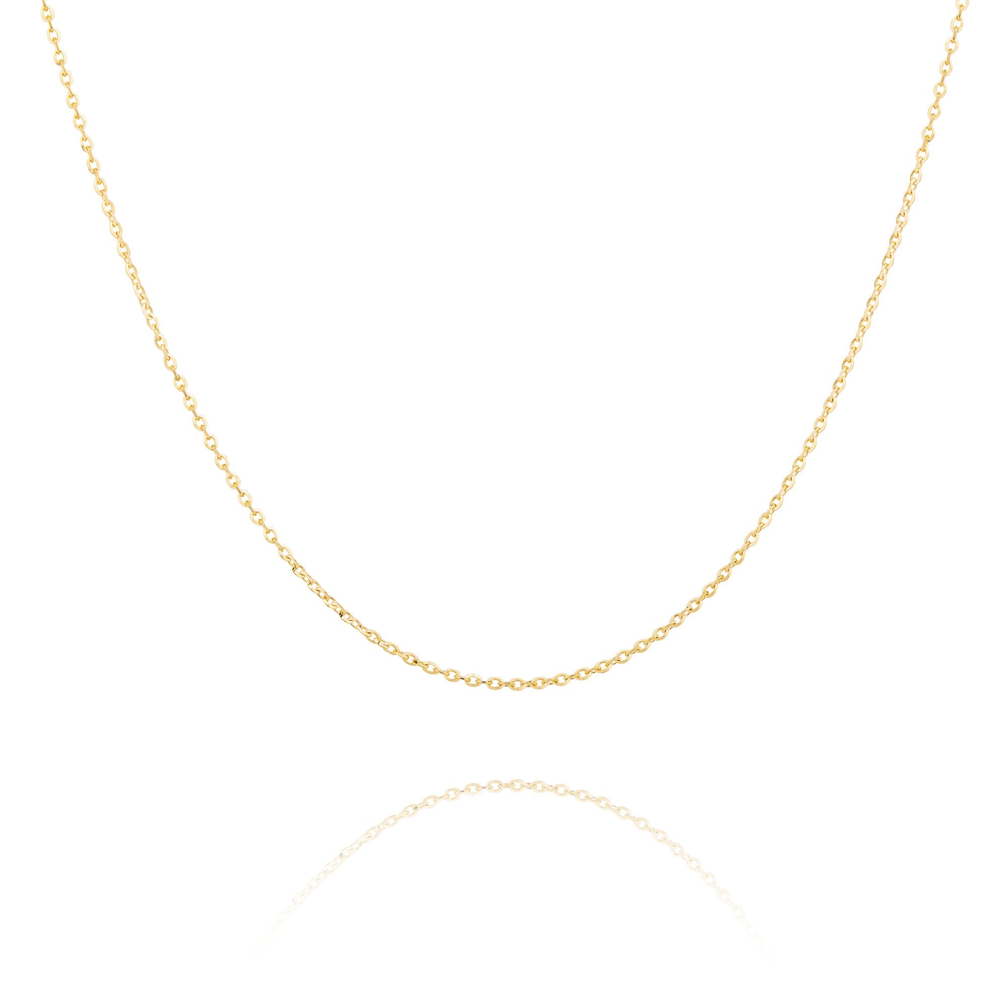 Diamond Cut Cable Chain 14kt Yellow Gold - Shen Yun Collections