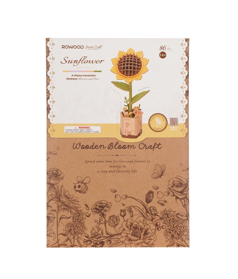 3D Wooden Flower Puzzles - Sunflower