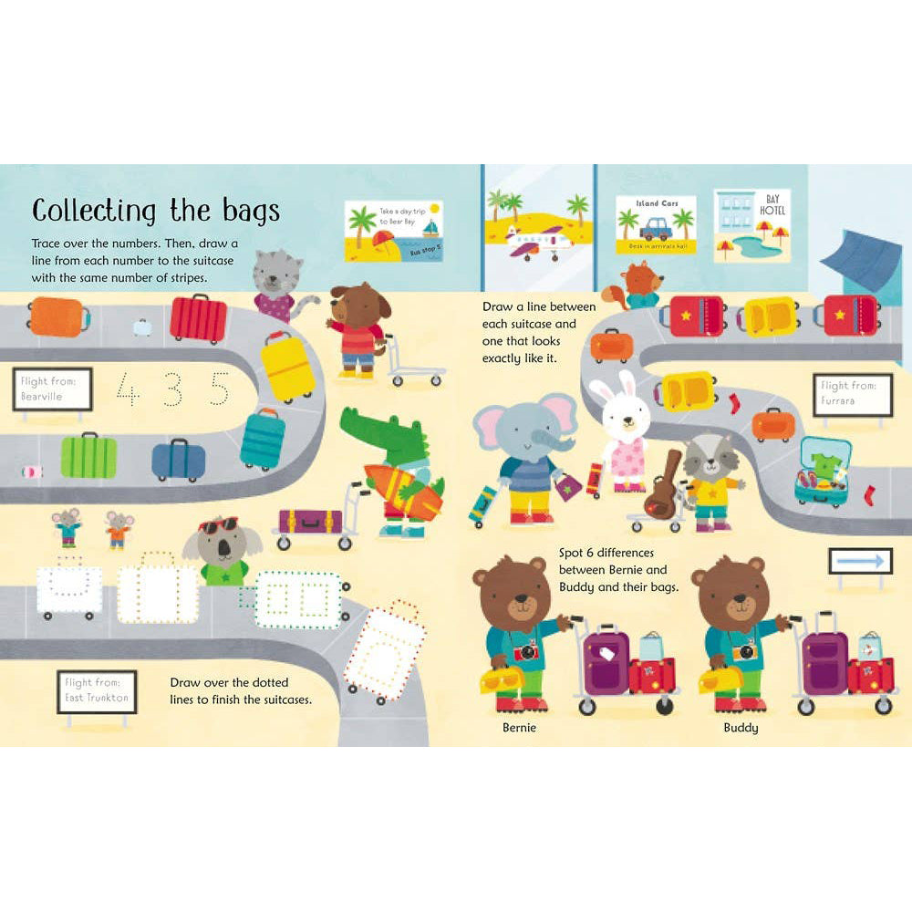Usborne Wipe-Clean Activity Book – Drawing, Counting & Spotting Fun