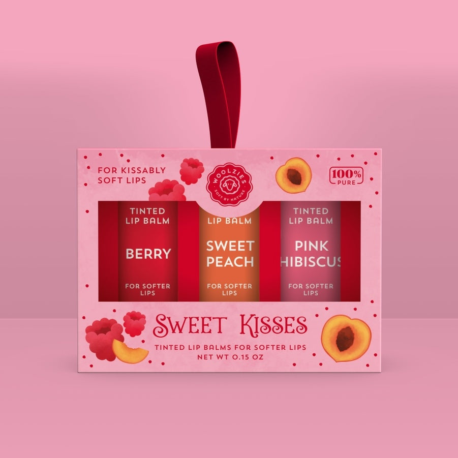 Woolzies Sweet Kisses Tinted Lip Balm Set Of 3