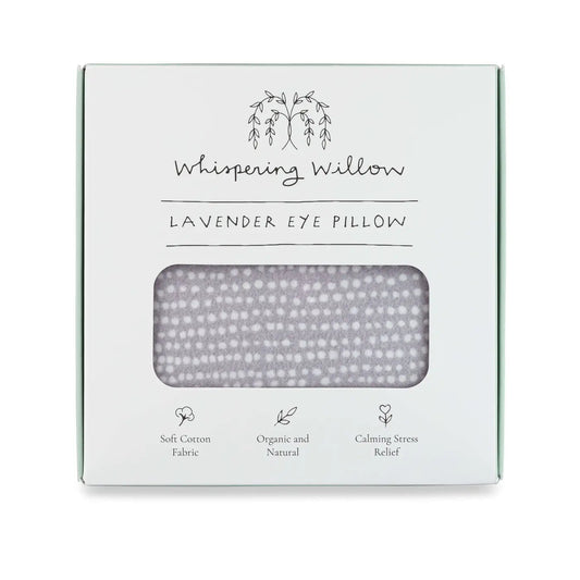 Whispering Willow Eye Pillow, Lavender - Tranquil Gray