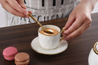 Pampa Bay Golden Salerno Espresso Cup and Saucer