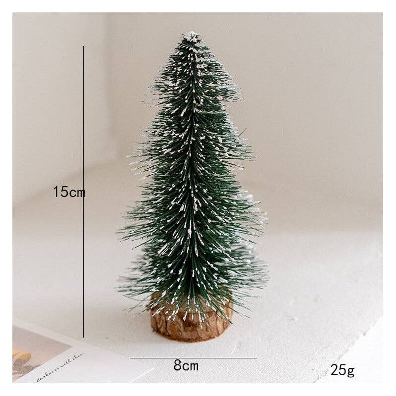 Green Velvet Christmas Tree – Desktop Decoration