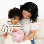 Polka Dot Piggy Bank - Pink