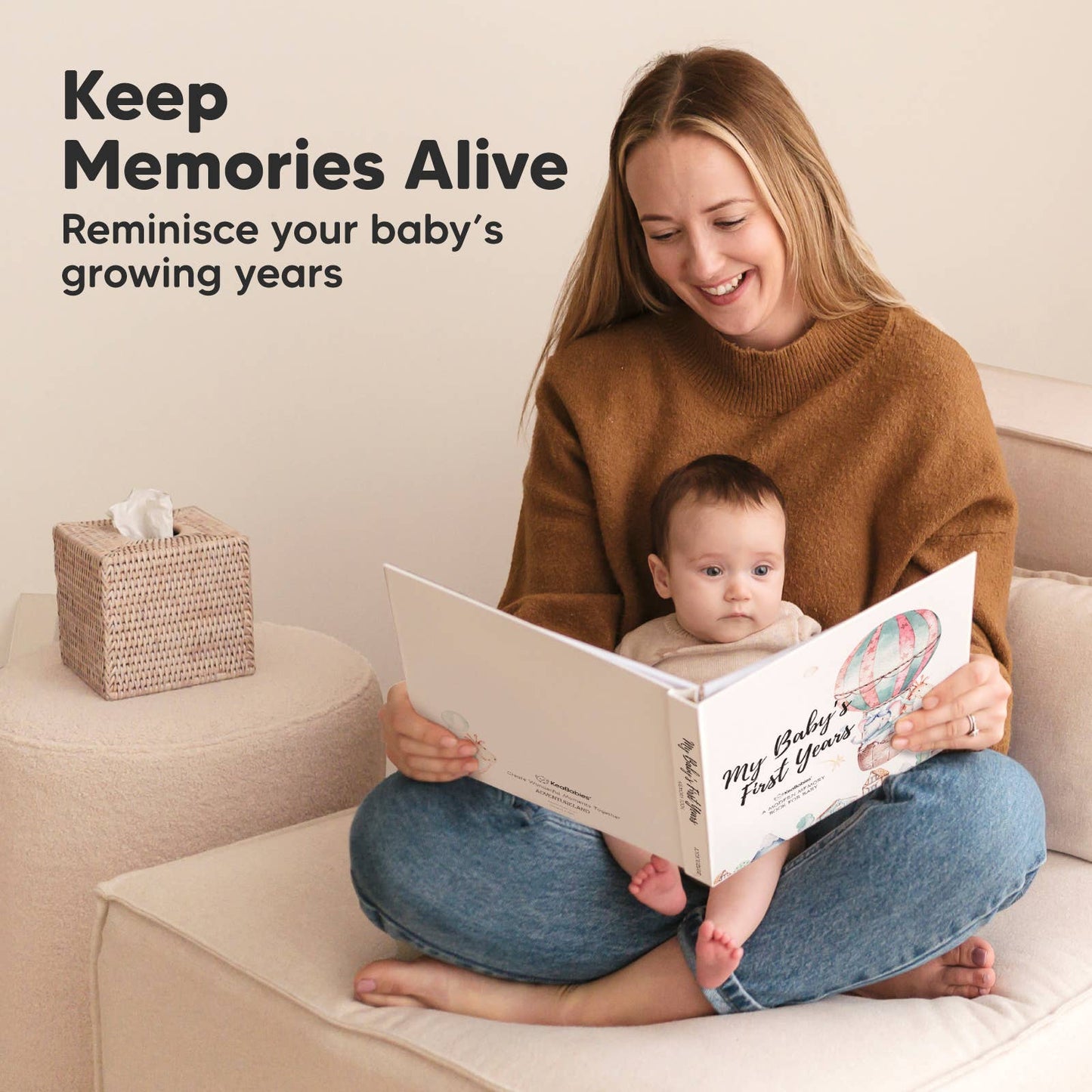KeaBabies Baby First Years Memory Book - AdventureLand