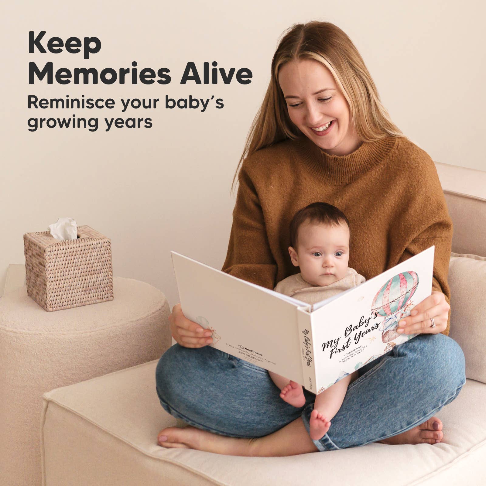 KeaBabies Baby First Years Memory Book - AdventureLand
