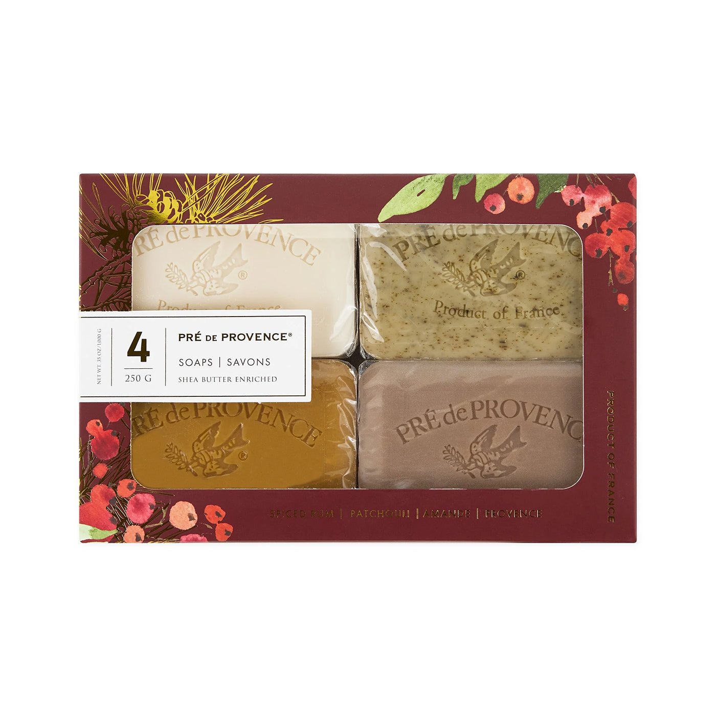 Pre de Provence European Soaps Heritage Soap Gift Set - Holiday Scents (250g)