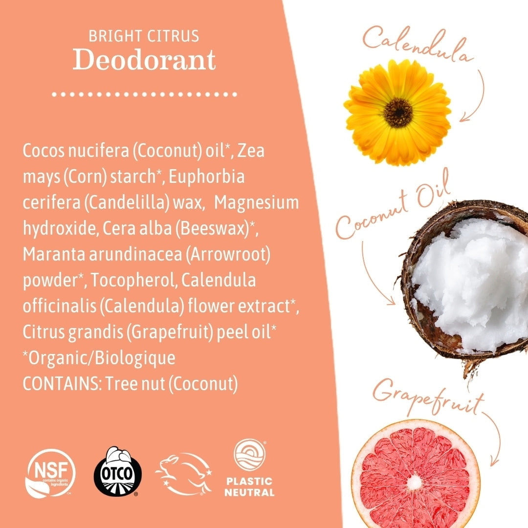 Earth Mama Organics Bright Citrus Deodorant
