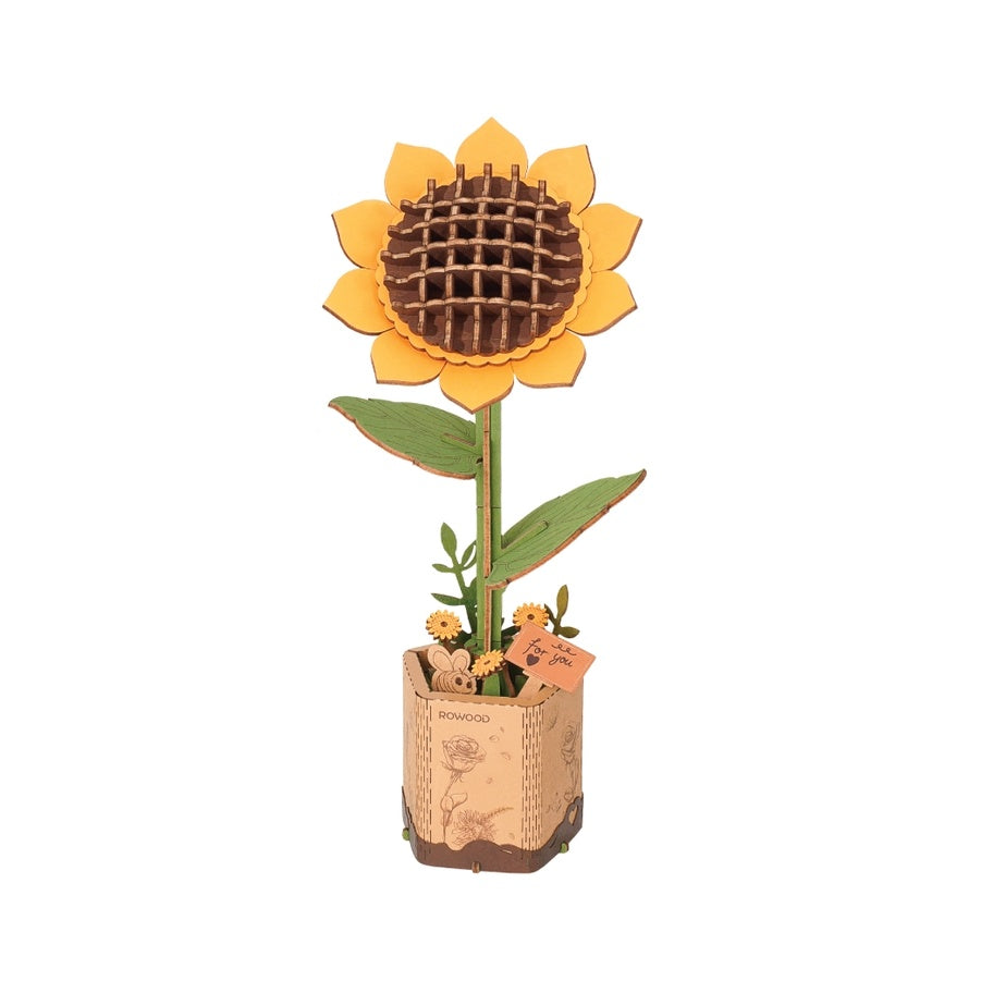 3D Wooden Flower Puzzles - Sunflower