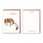 Bowing Horse 馬至喜臨拜年卡 Greeting Card