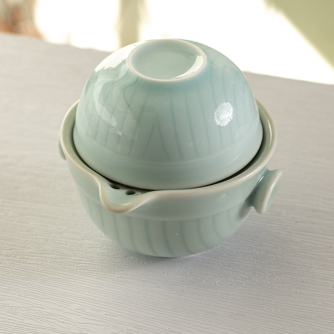 Koi Fish Kung Fu Tea Set - Light Blue