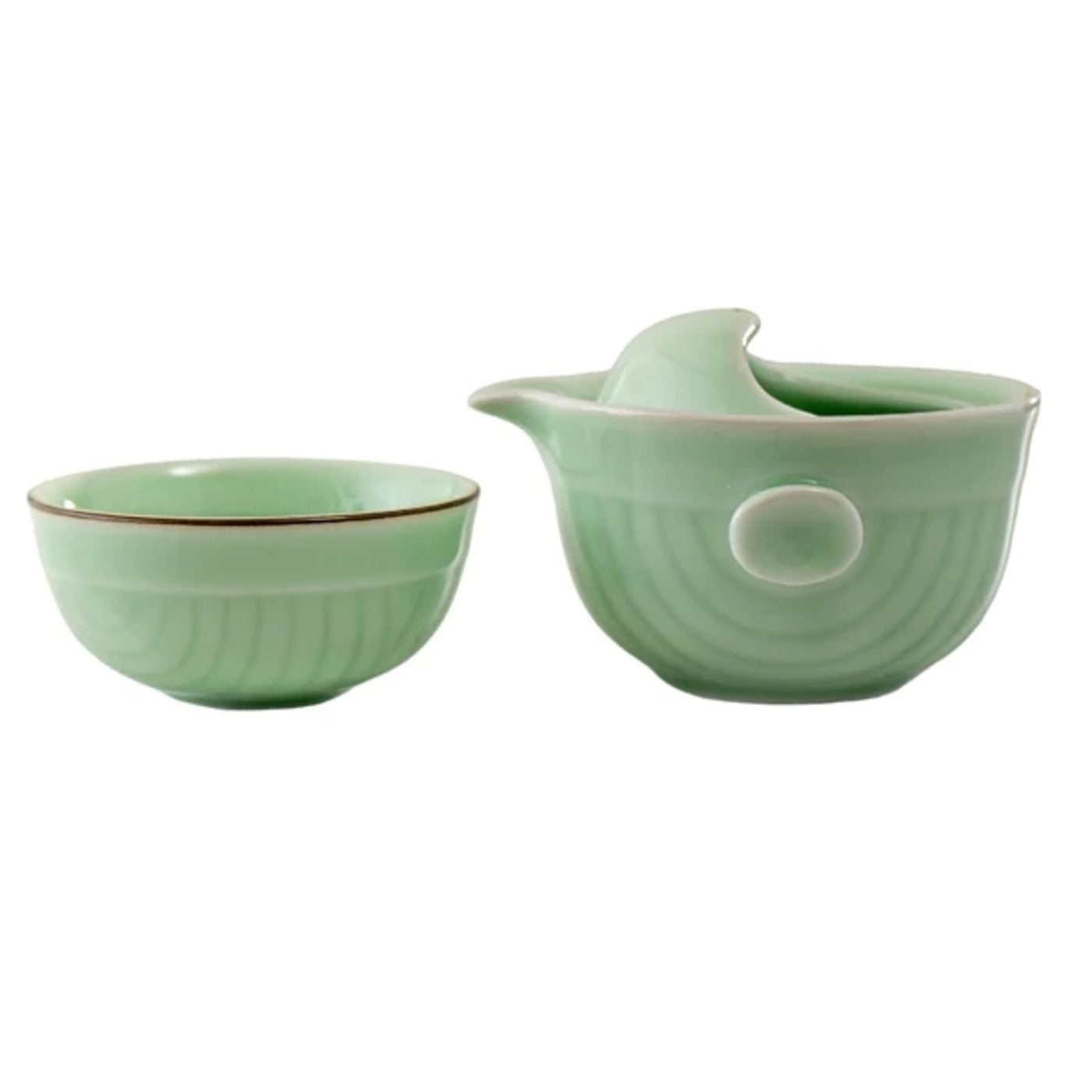 Koi Fish Kung Fu Tea Set - Green