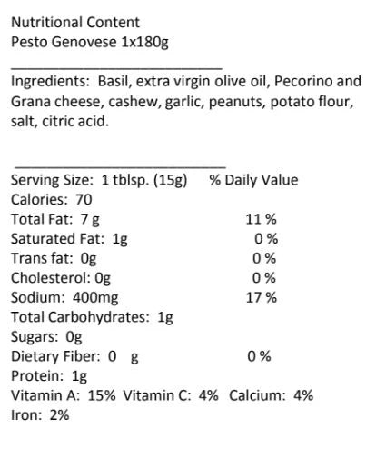 Pesto Genovese 12x180gr RETAIL