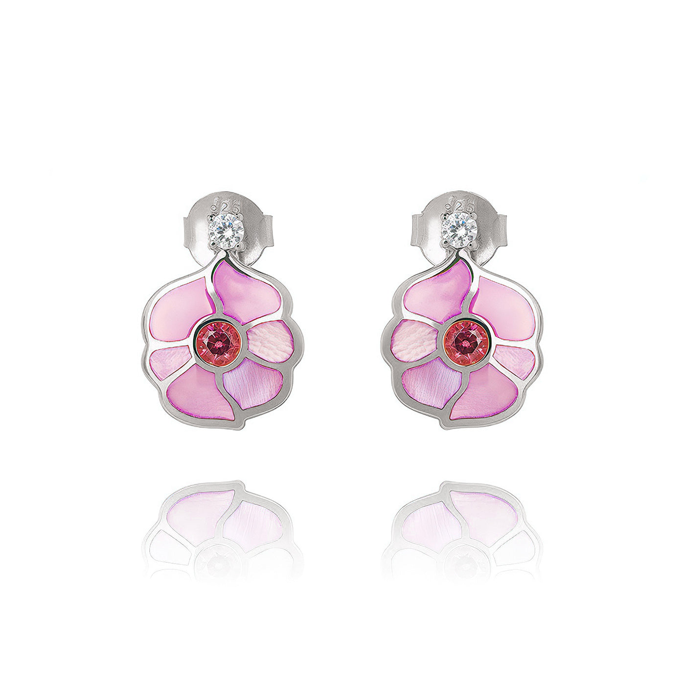 Windmill Grace Stud Earrings Pink