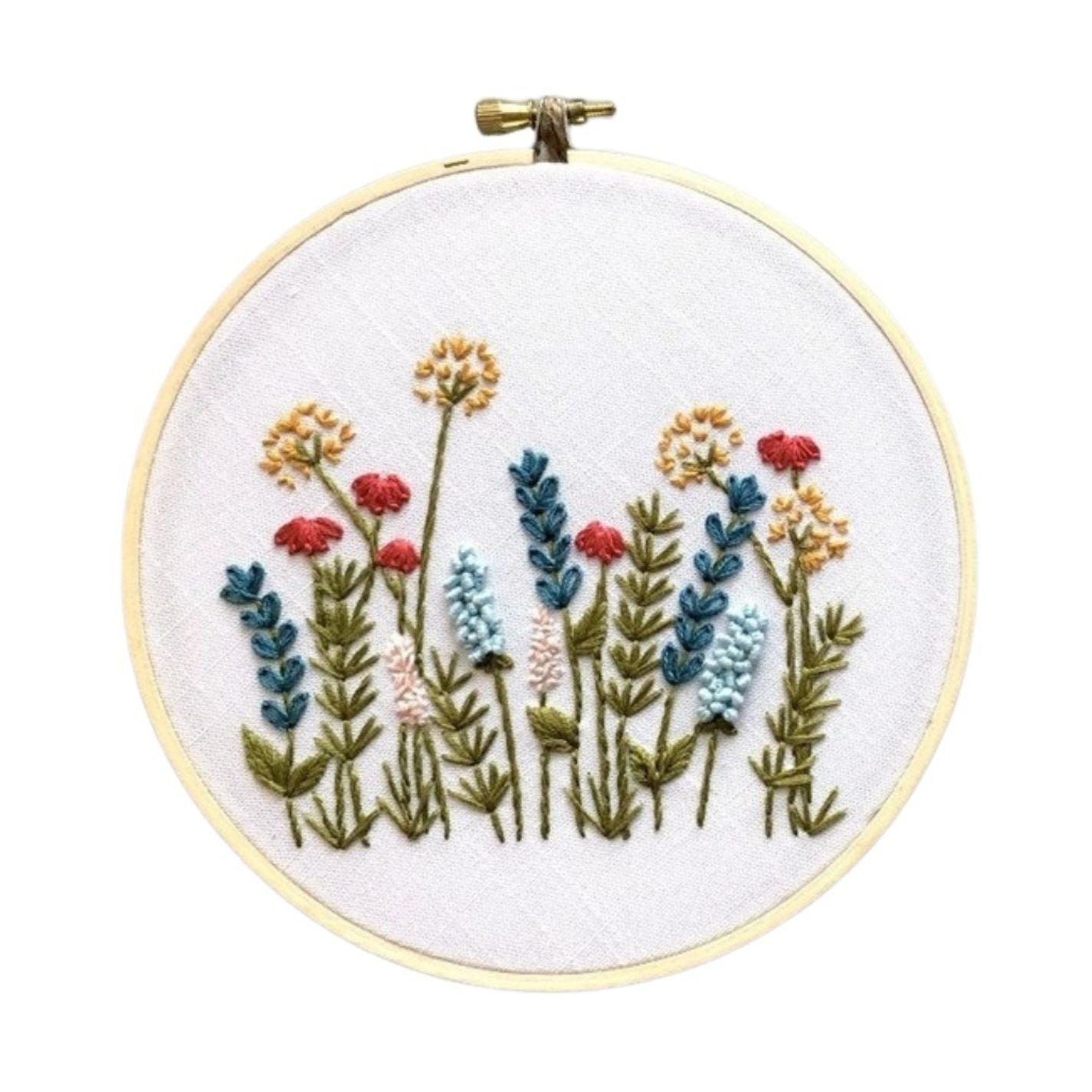 Beginner Embroidery KIT - Bright Summer Meadow