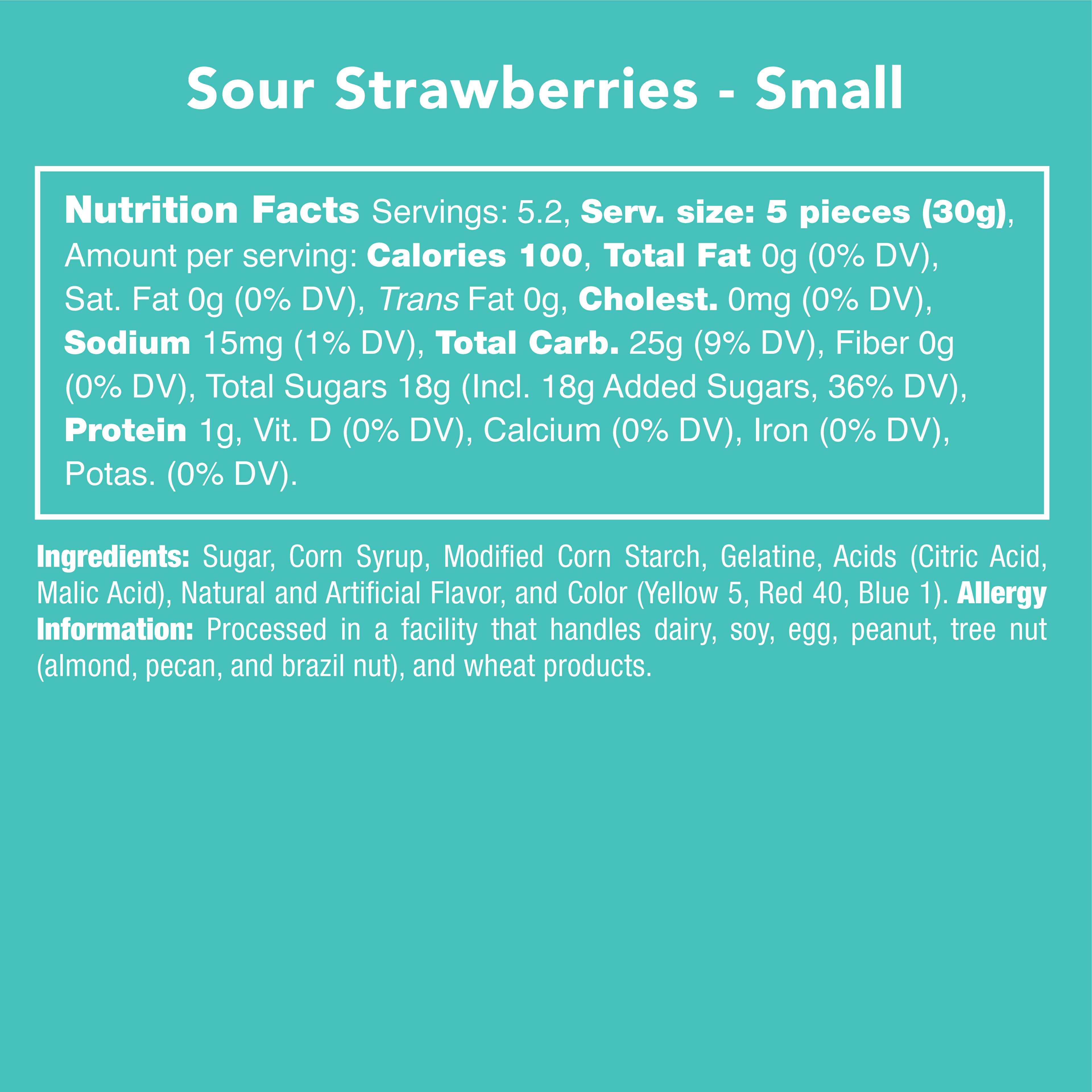 Candy Club Sour Strawberries – Sweet and Tangy Gummy Candy
