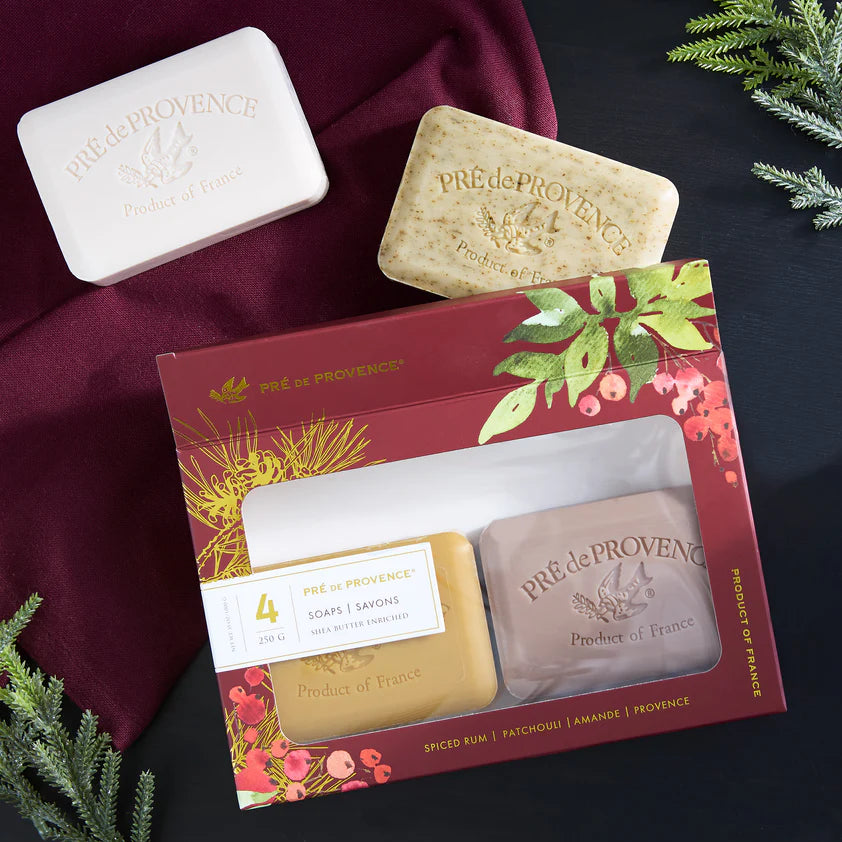 Pre de Provence European Soaps Heritage Soap Gift Set - Holiday Scents (250g)
