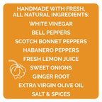 Queen Majesty Scotch Bonnet & Ginger Hot Sauce - 5oz