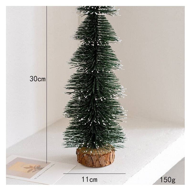 Green Velvet Christmas Tree – Desktop Decoration