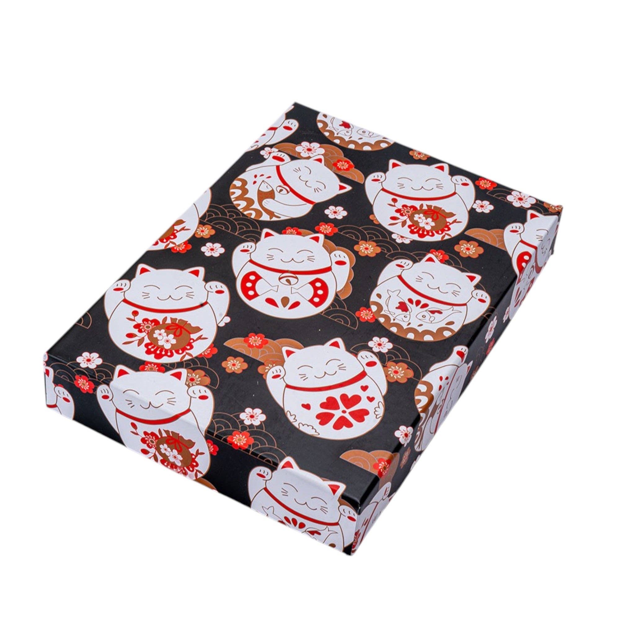 5 Pair Cute Cats Bamboo Chopsticks and Rests Gift Set (1/36)