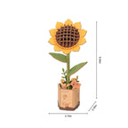 3D Wooden Flower Puzzles - Sunflower