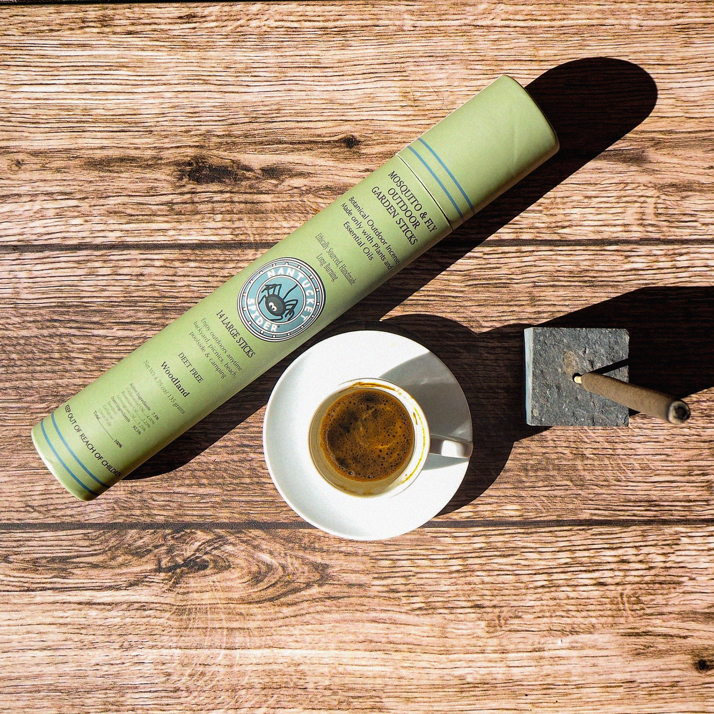 Nantucket Spider Mosquito & Fly Repelling Outdoor Garden Incense Sticks - Spiced Coffee