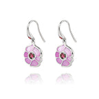 Windmill Grace Drop Earrings Pink