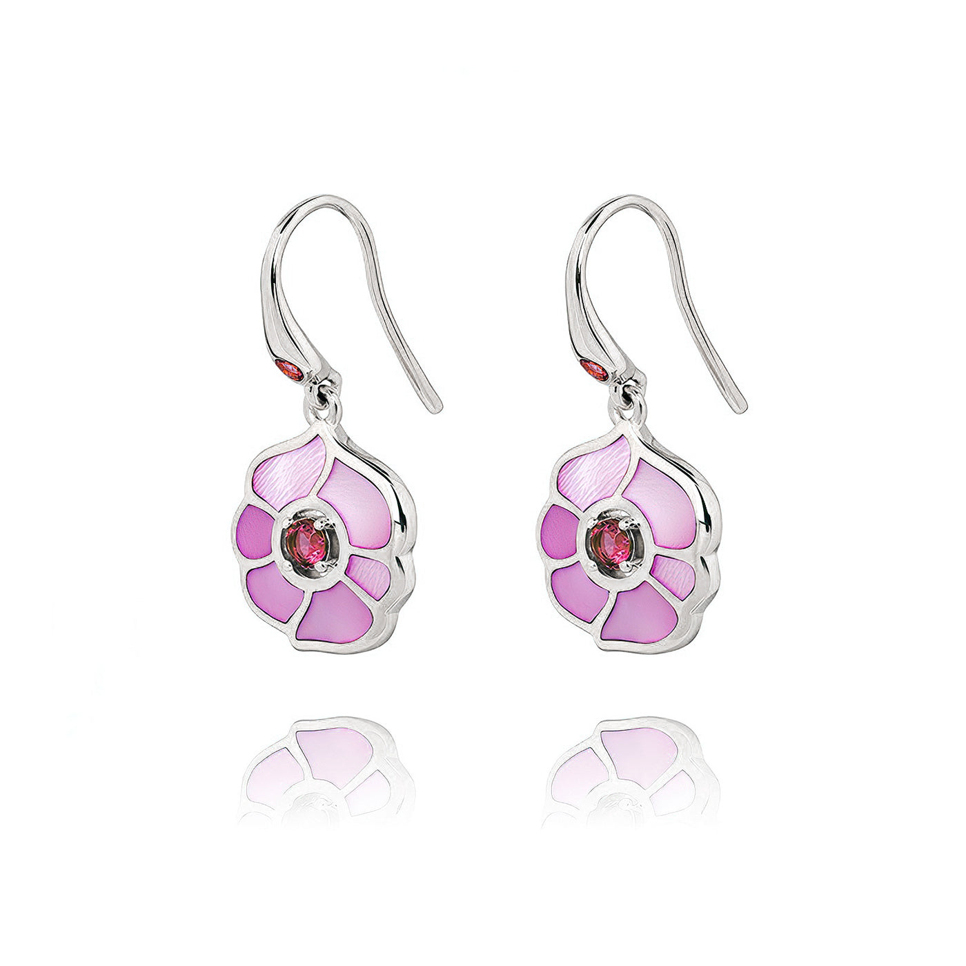 Windmill Grace Drop Earrings Pink