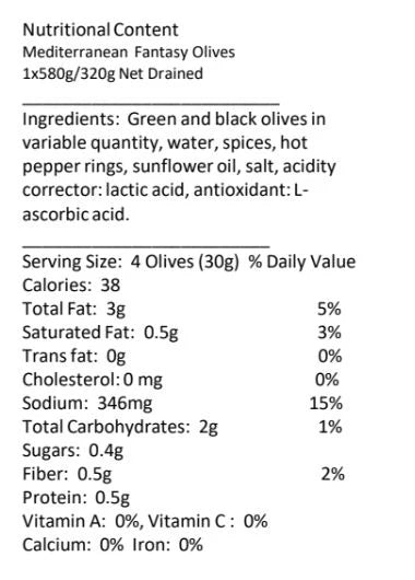 Mediterranean Fantasy Olives12x290g