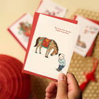 Bowing Horse 馬至喜臨拜年卡 Greeting Card