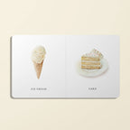 Neutral watercolor first words board book gift set for little learners
