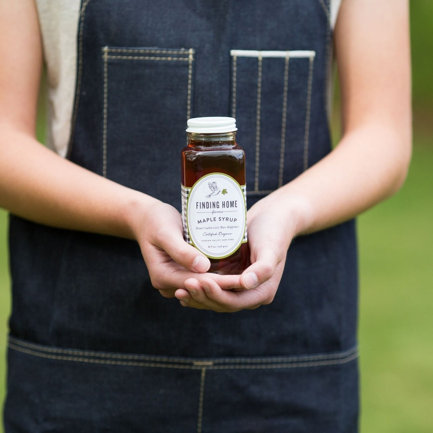 Finding Home Farms 100% Certified Organic Maple Syrup - 8 oz Farmhouse Bottle