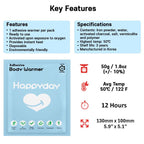 HappyDay Body Warmer / Single use 12 hours
