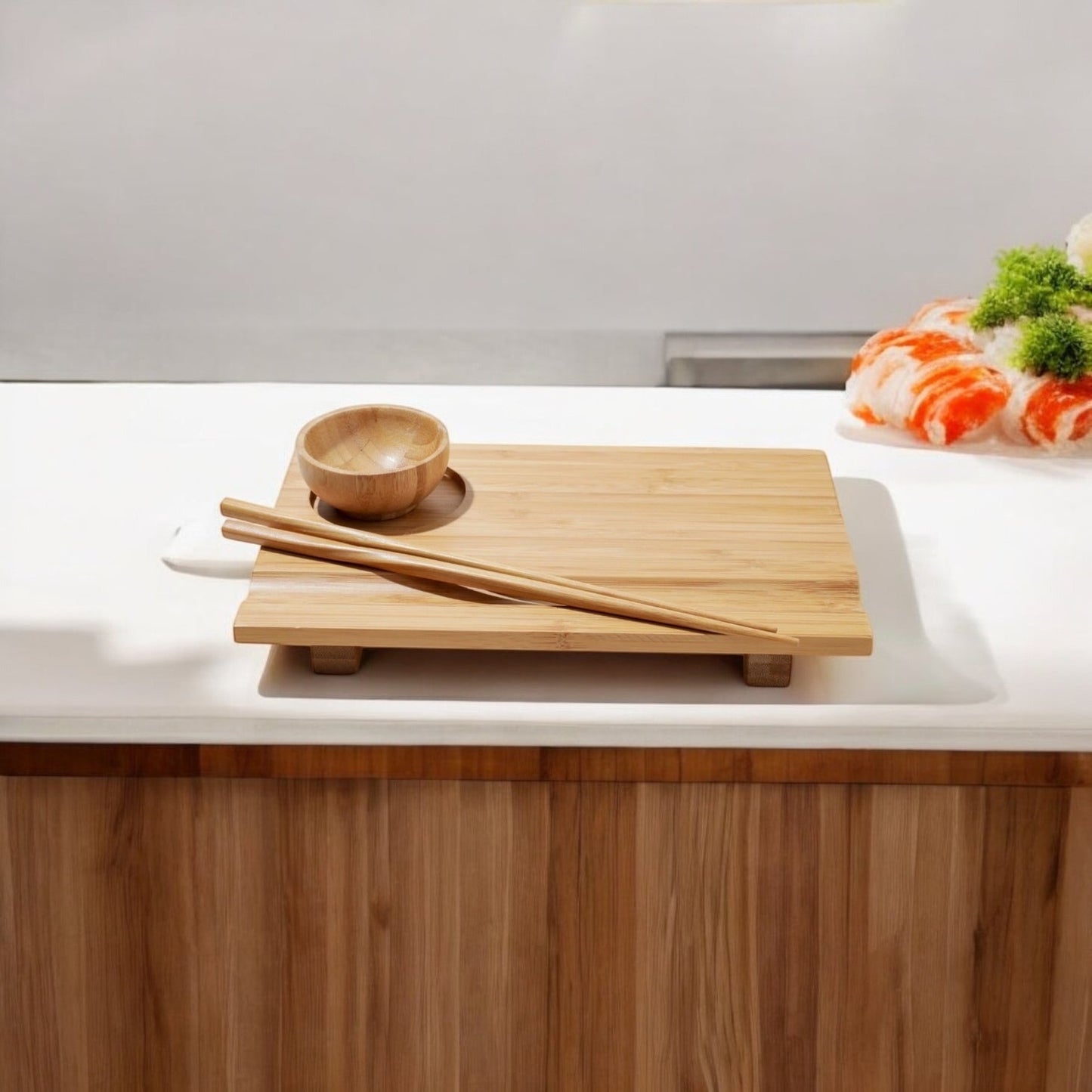 Bamboo Sushi Plate Gift Set