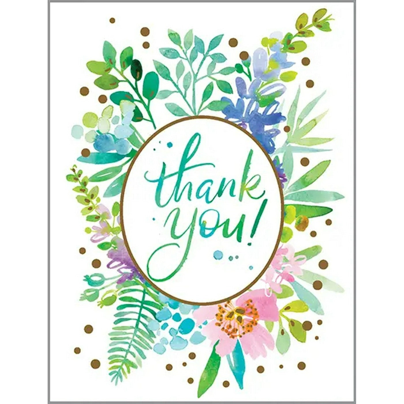 Thank You Greeting Card - Thank You Greenery