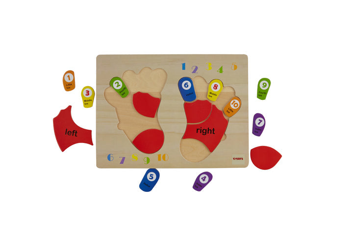 Toysters Colorful Foot Puzzle