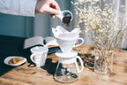 Hario V60 Ceramic Pour Over Coffee 02 Set White
