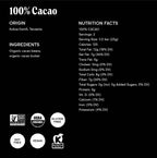 Raaka Chocolate 100% Cacao (No Added Sugar) Chocolate Bar