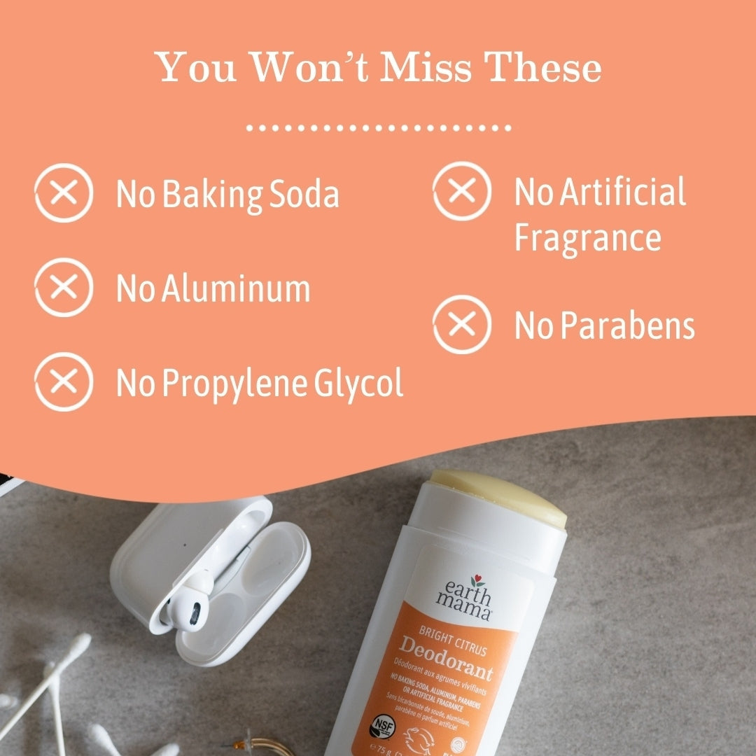 Earth Mama Organics Bright Citrus Deodorant